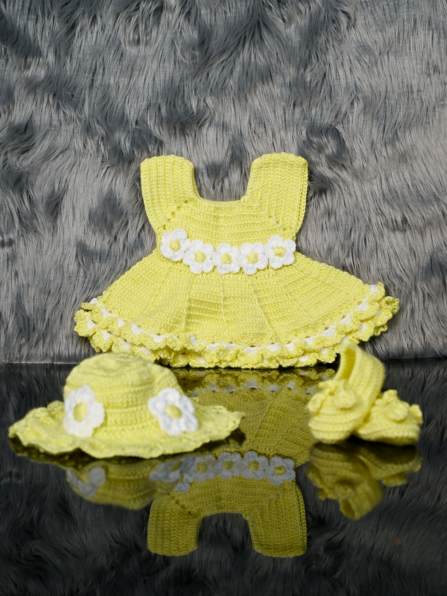 Handmade Crochet Dress for Newborns